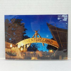 Disney Parks WonderGround Postcard Disneyland Adventureland Sign Tiki Heller